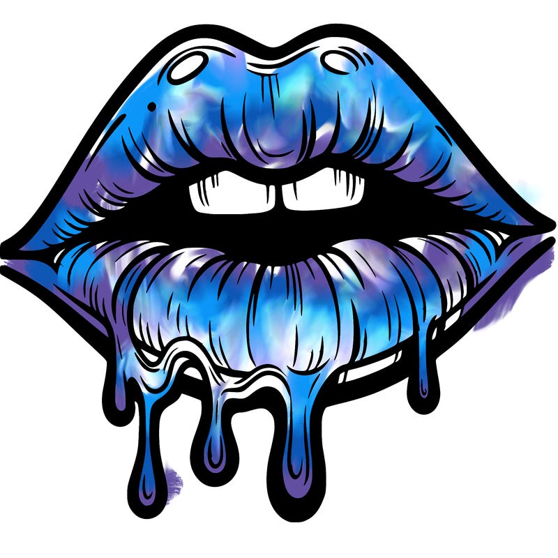 lips that look realistic and drip