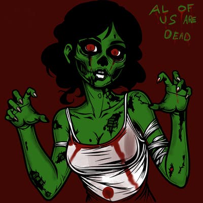 realistic zombie girl