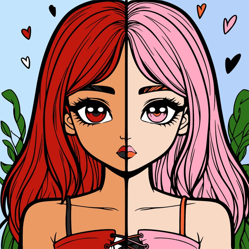 realistic girl split