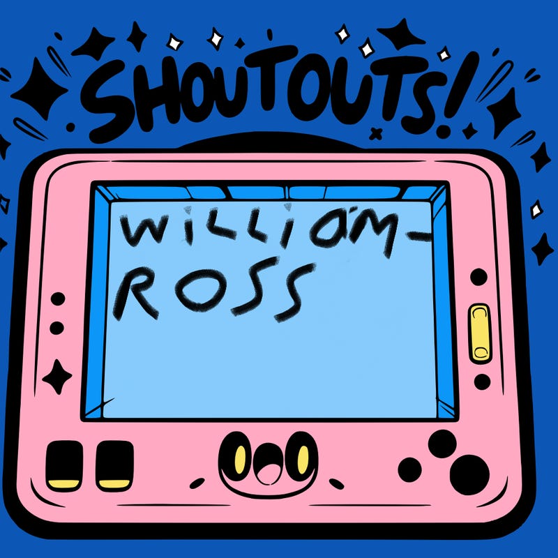 blank canvas that says above it shoutouts