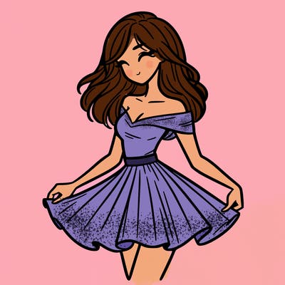 woman in skirt