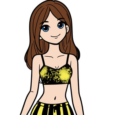 girl in crop top