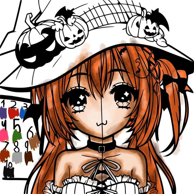 halloween anime girl