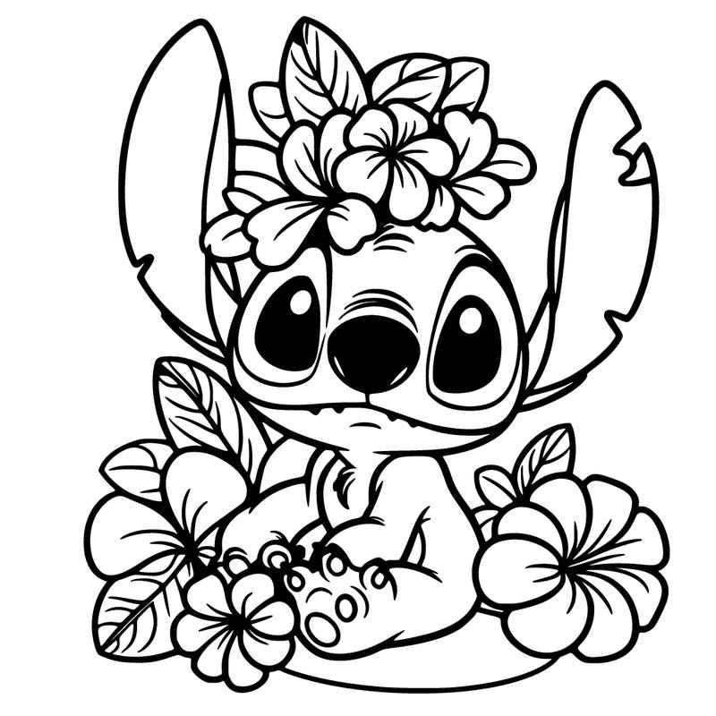 stitch with flowers
