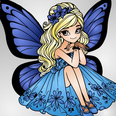 butterfly fairy teen realistic