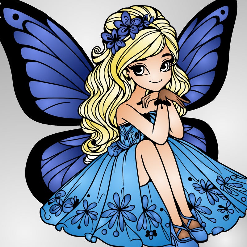 butterfly fairy teen realistic