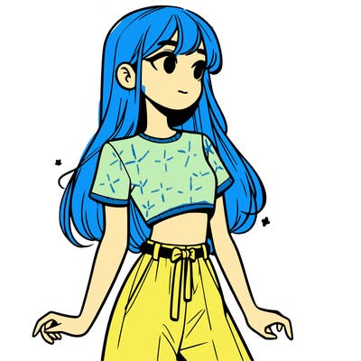 girl in a cute crop top