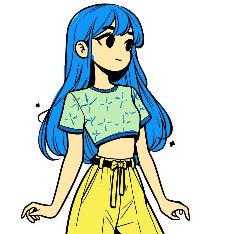 girl in a cute crop top