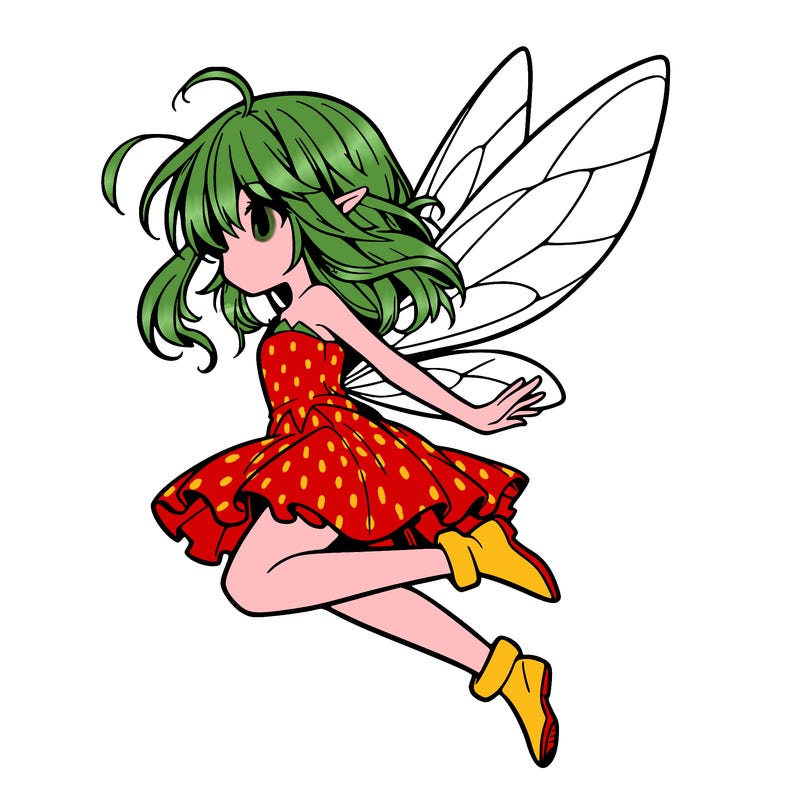 manga fairy flying