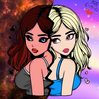 realistic girl split