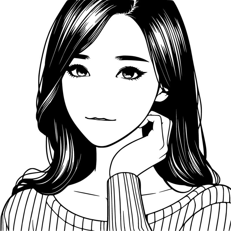 korean woman realistic manga