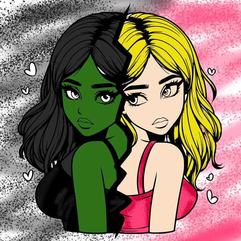 realistic girl split