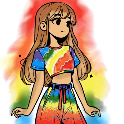 girl in a cute crop top