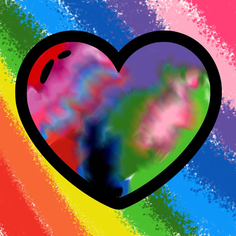 a blank heart