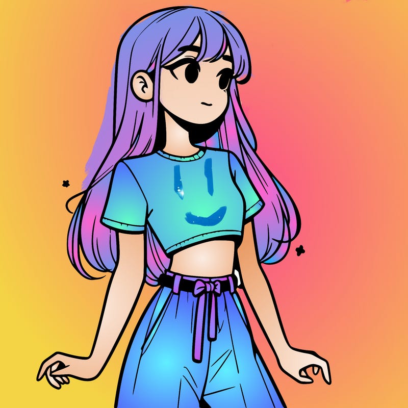 girl in a cute crop top