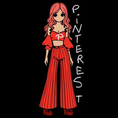 girls with flare pants and crop tops realistic