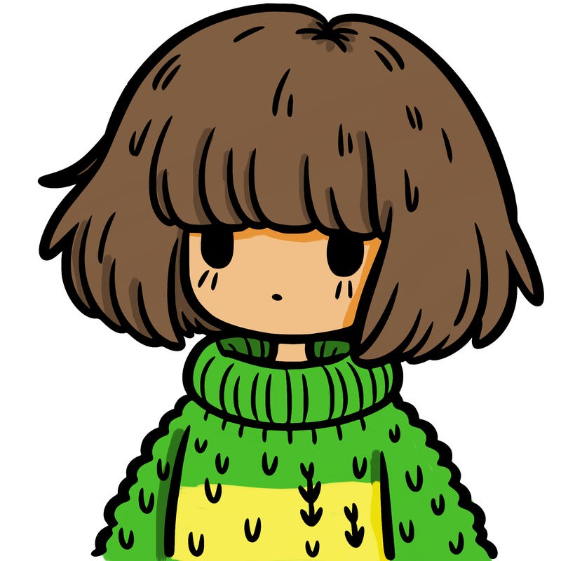girl with a fluffy jumper short hair