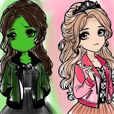 a princess with a jacket realistic