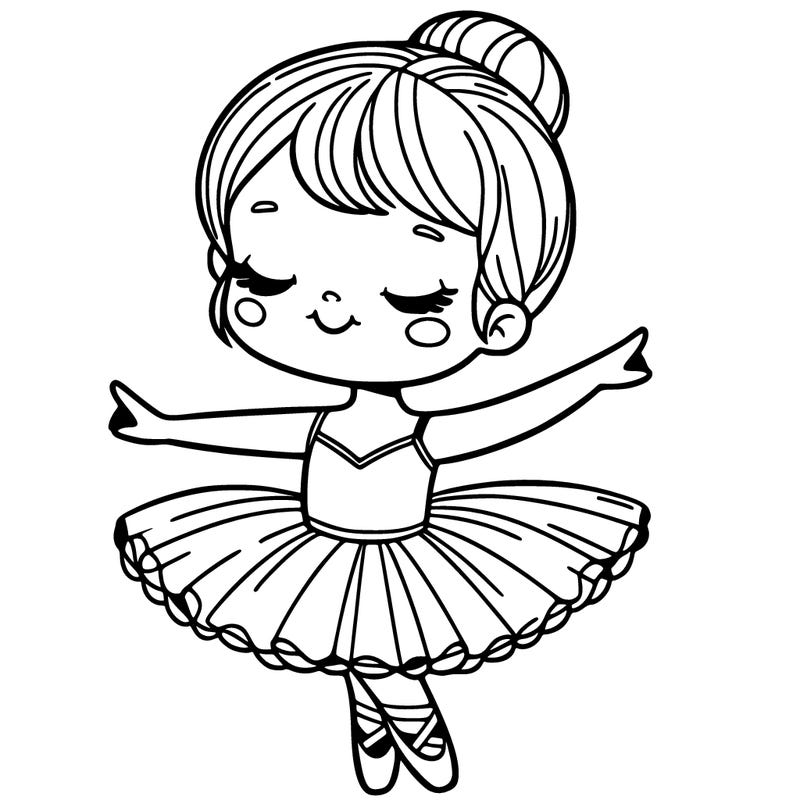 young ballet dancer in a tutu