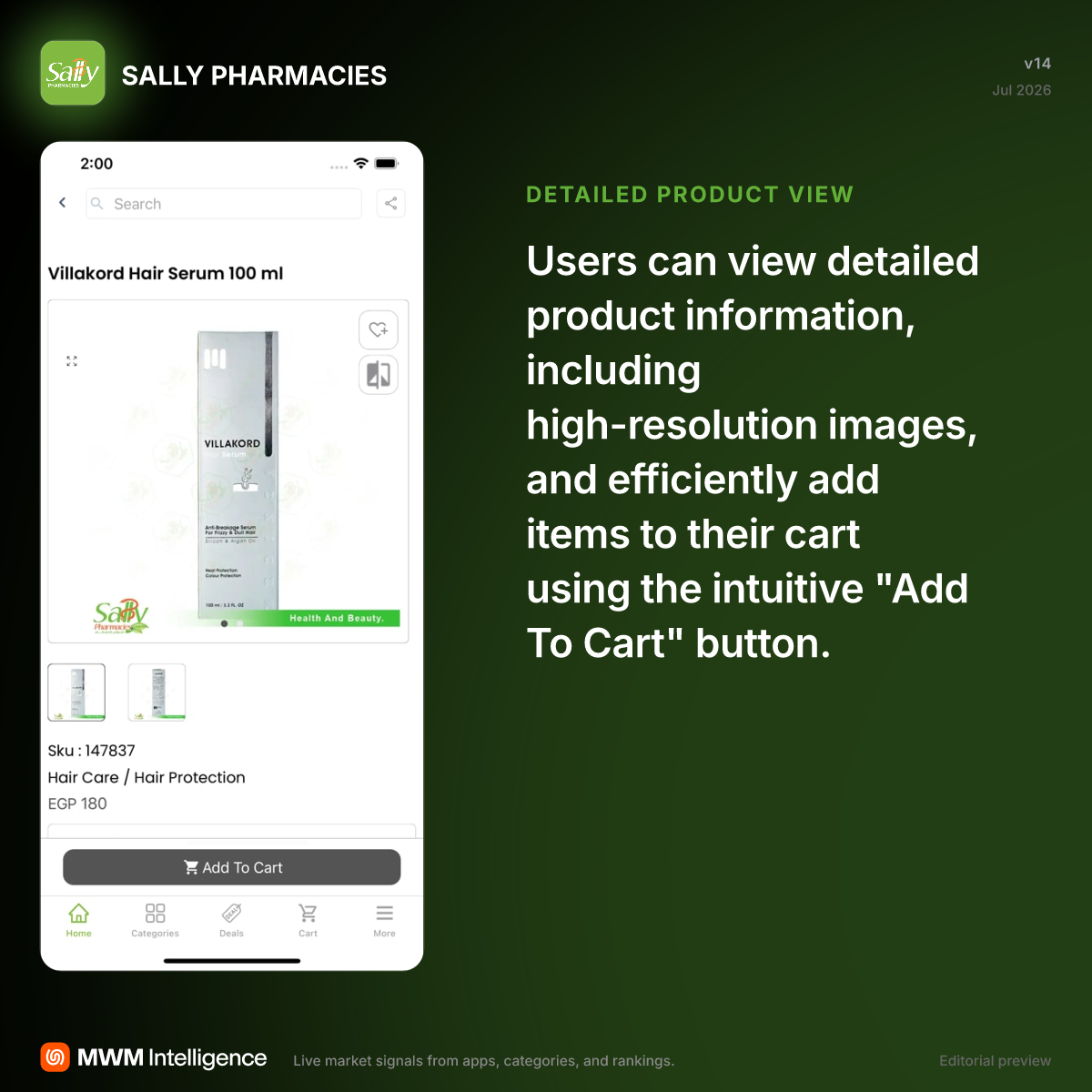 SALLY PHARMACIES - Shopping App | MWM