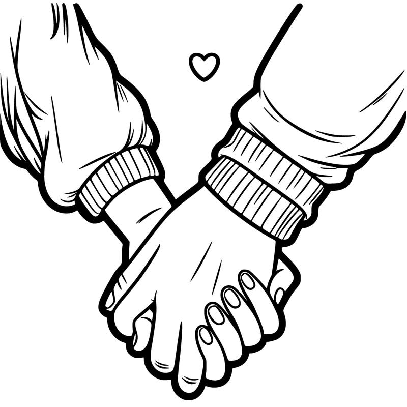 two holding hand one girl hand and one boy hand