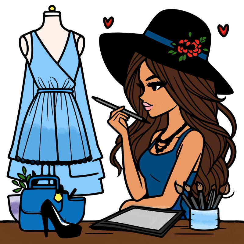 a stylish fashion designer