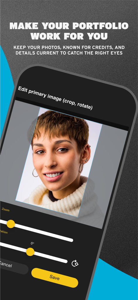 IMDbPro - Editing a professional headshot within the IMDbPro mobile app
