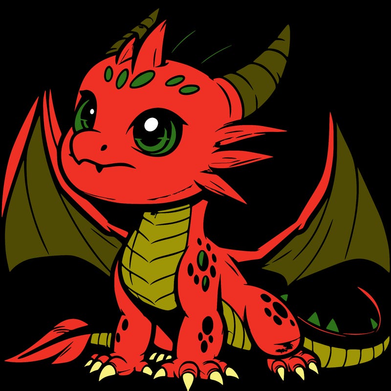 fierce baby night dragon