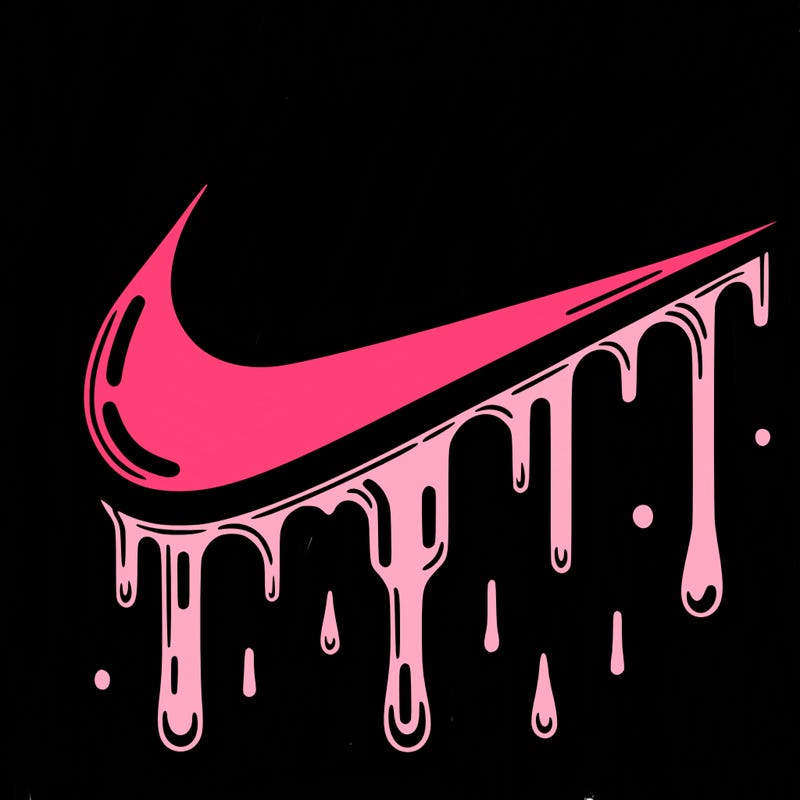 dripping nike logo