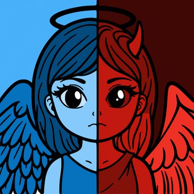 half angel half devil