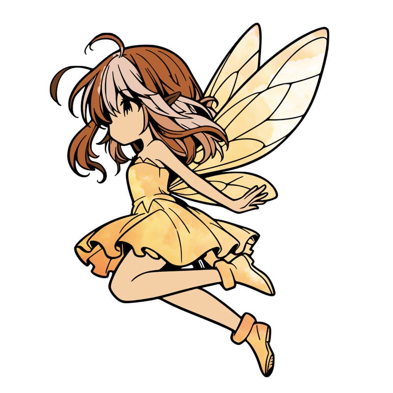 manga fairy flying