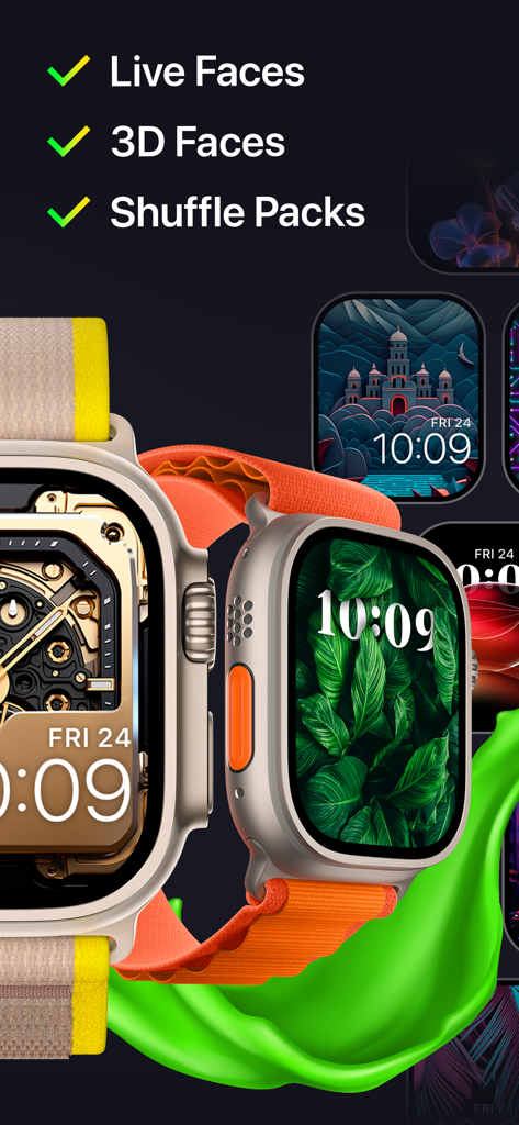 Watch Faces - WatchLab - Sélection de cadrans animés et 3D personnalisés pour Apple Watch Ultra