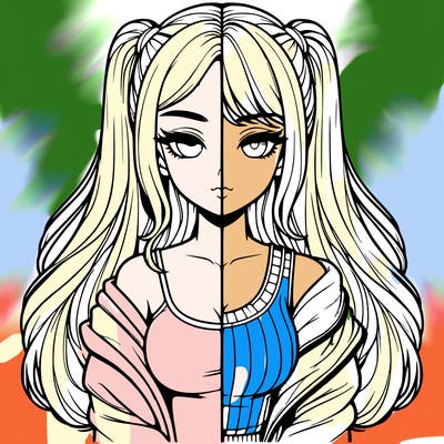 realistic girl split