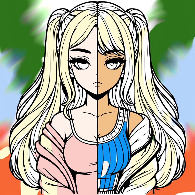 realistic girl split