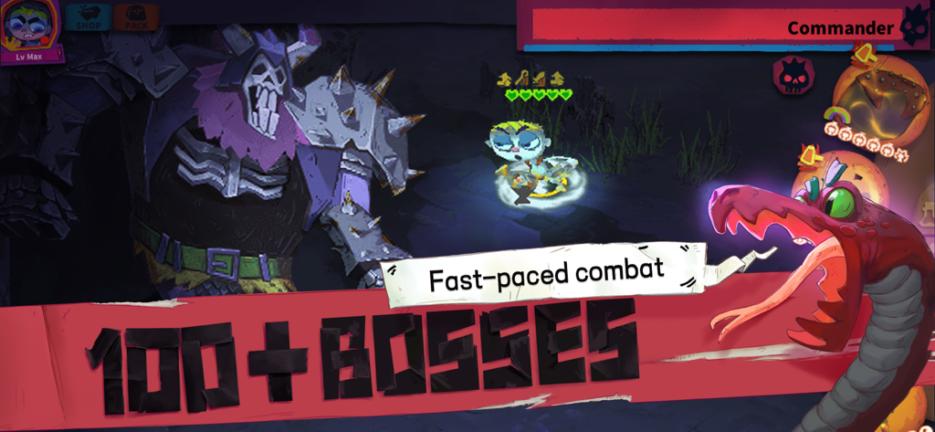 Solo Knight game screenshot showcasing fast paced combat with multiple bosses