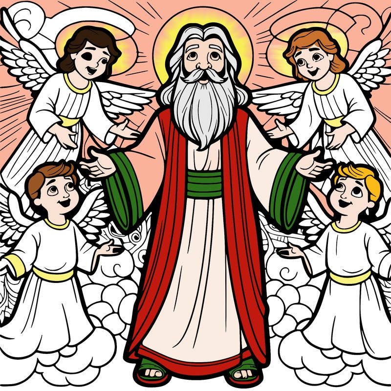 jesus christ with angels