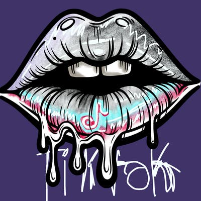 lips that look realistic and drip