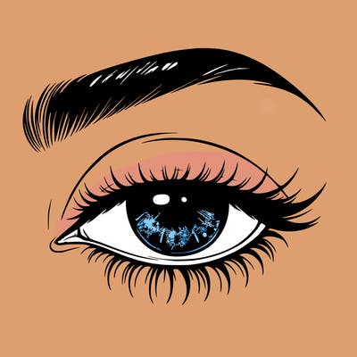 eye closed realistic