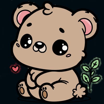 cute little baby bear