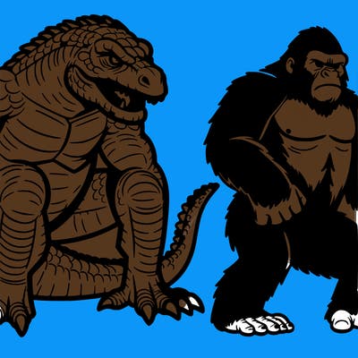 godzilla and kong