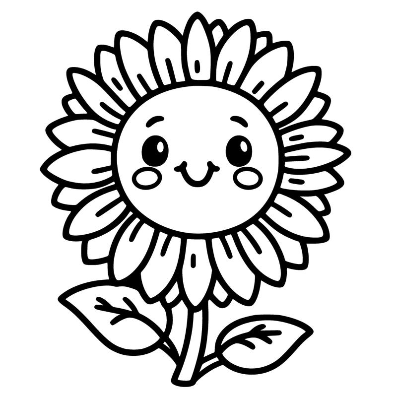 a large sunflower with a smiling face