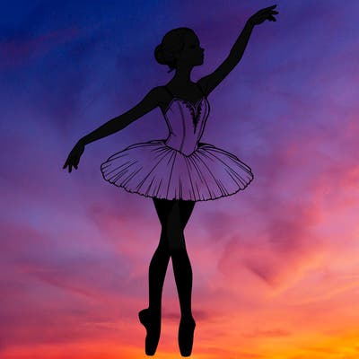 realistic ballerina