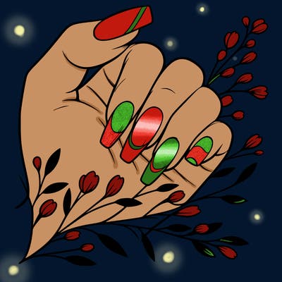 nails with french tip