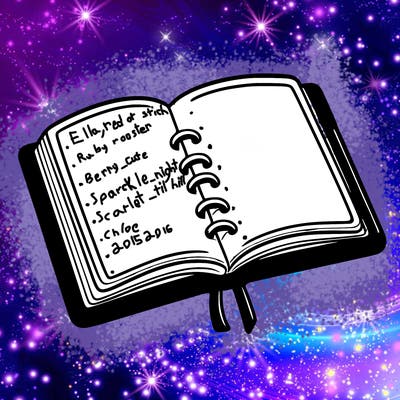 open note book blank