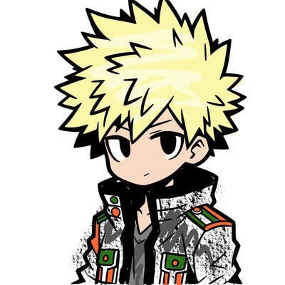 spiky hair anime boy wearing a jacket