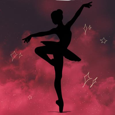 realistic person doing ballet
