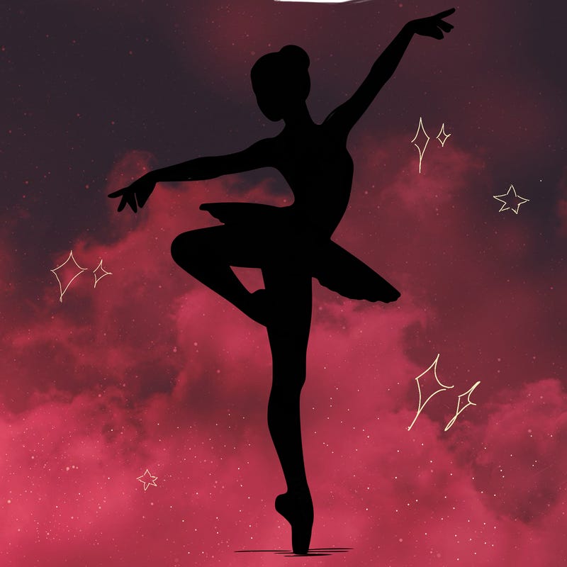 realistic person doing ballet