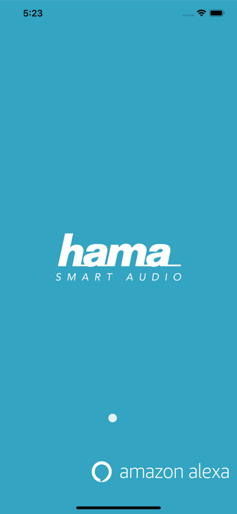 Hama Smart Audio splash screen with Amazon Alexa logo