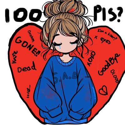 girl with baggy sweatshirt and messy bun