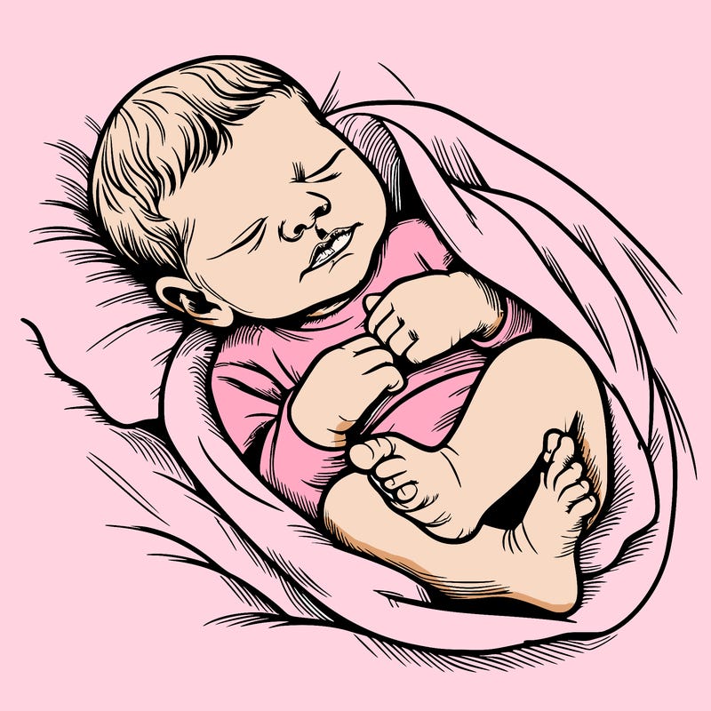a realistic newborn baby